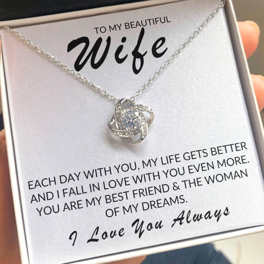 TO MY BEAUTIFUL WIFE LOVE KNOT - Kim’s Signature Beauty & Accessories (Store description)