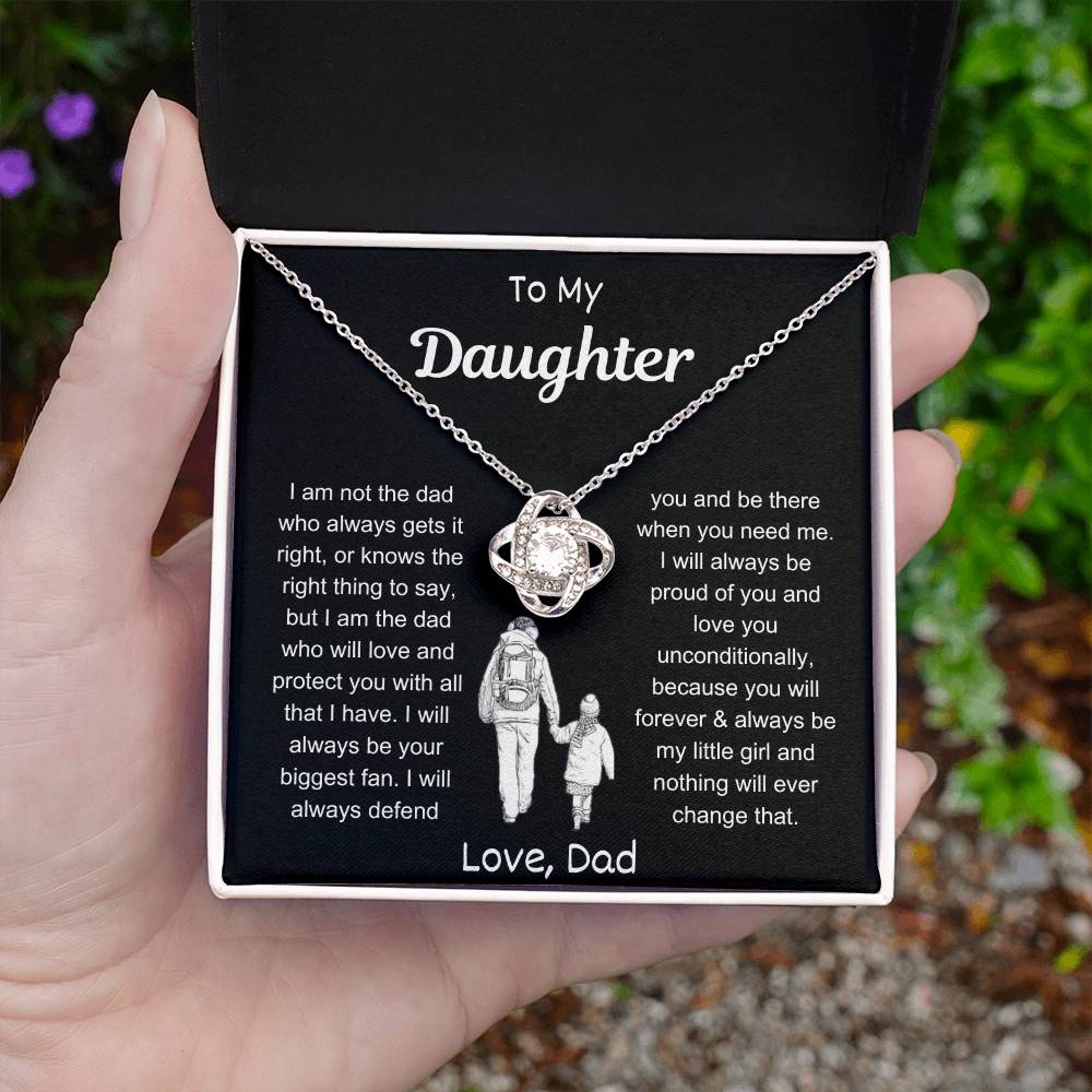 My Daughter | Love Knot Necklace - Kim’s Signature Beauty & Accessories (Store description)