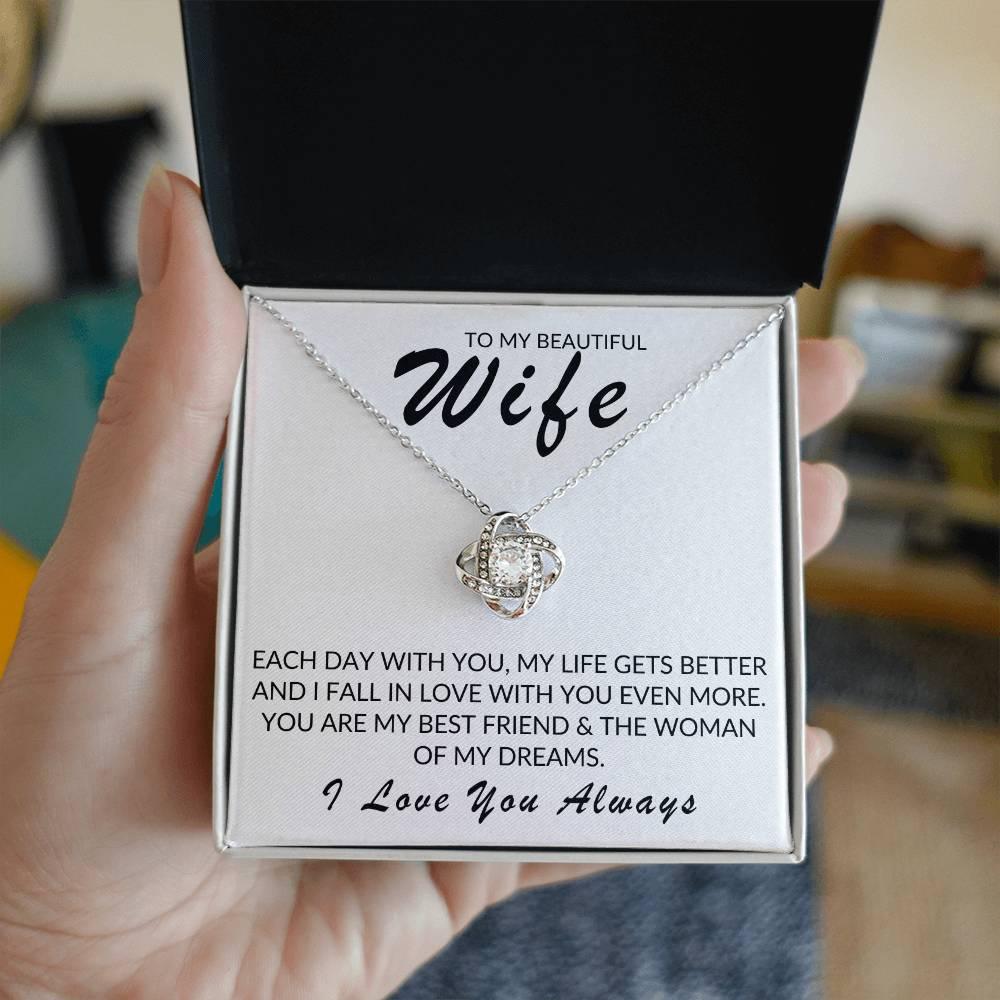 TO MY BEAUTIFUL WIFE LOVE KNOT - Kim’s Signature Beauty & Accessories (Store description)