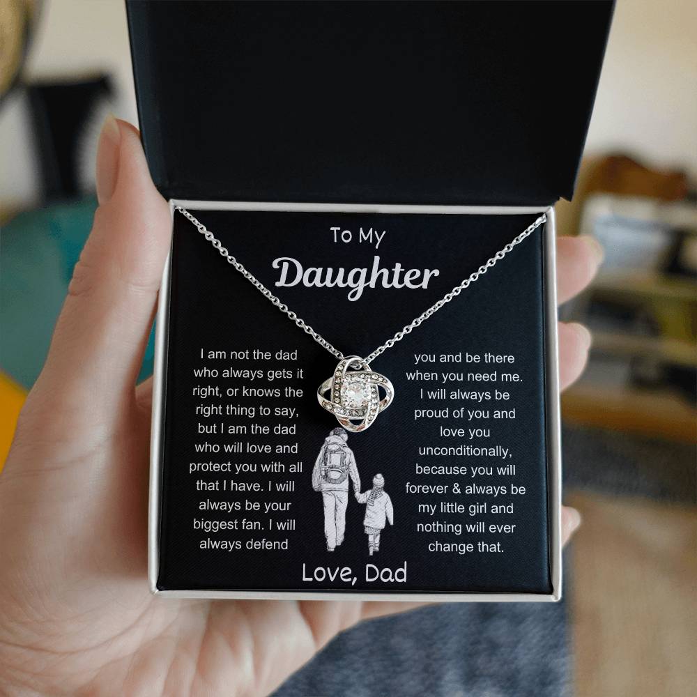 My Daughter | Love Knot Necklace - Kim’s Signature Beauty & Accessories (Store description)