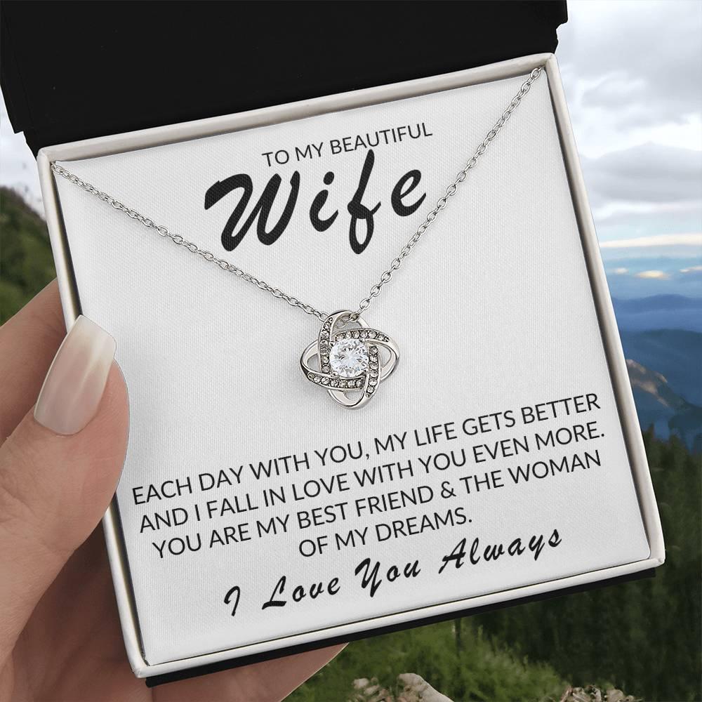 TO MY BEAUTIFUL WIFE LOVE KNOT - Kim’s Signature Beauty & Accessories (Store description)