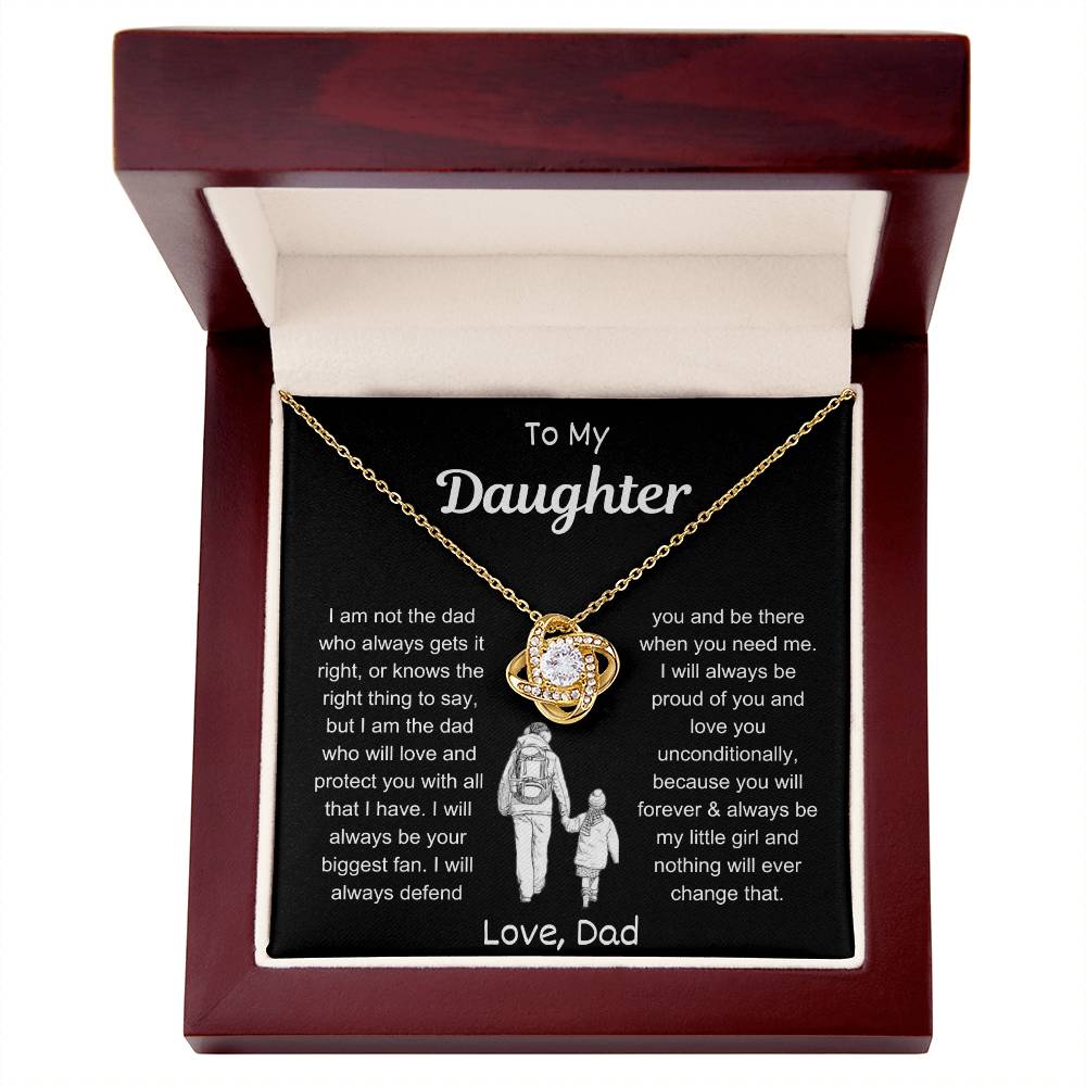 My Daughter | Love Knot Necklace - Kim’s Signature Beauty & Accessories (Store description)