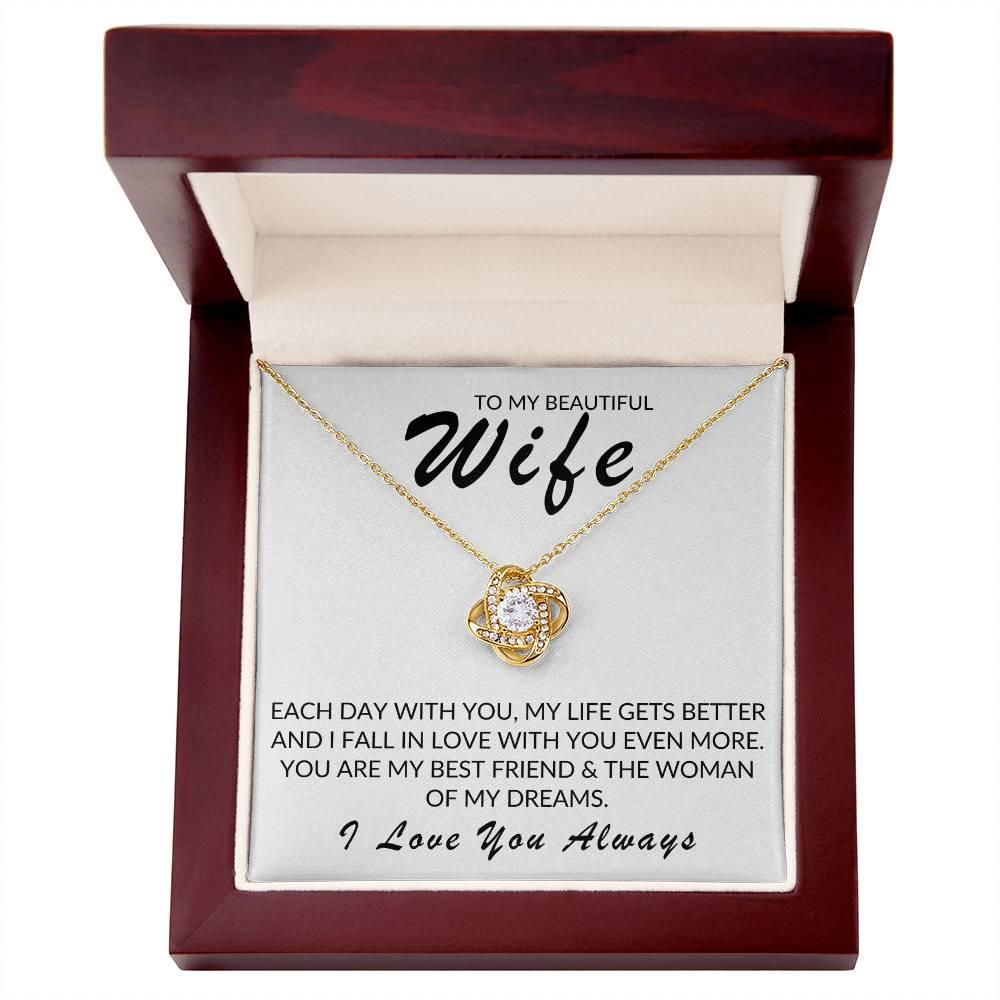TO MY BEAUTIFUL WIFE LOVE KNOT - Kim’s Signature Beauty & Accessories (Store description)