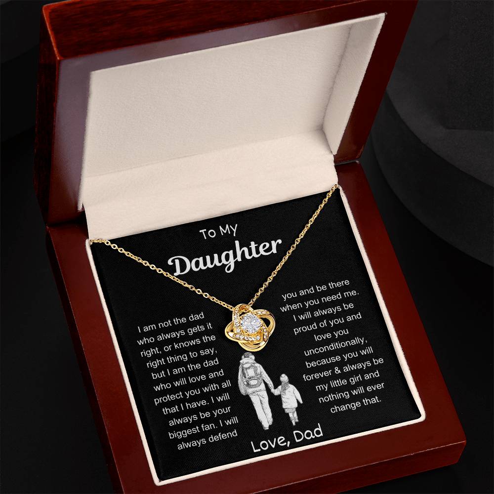 My Daughter | Love Knot Necklace - Kim’s Signature Beauty & Accessories (Store description)