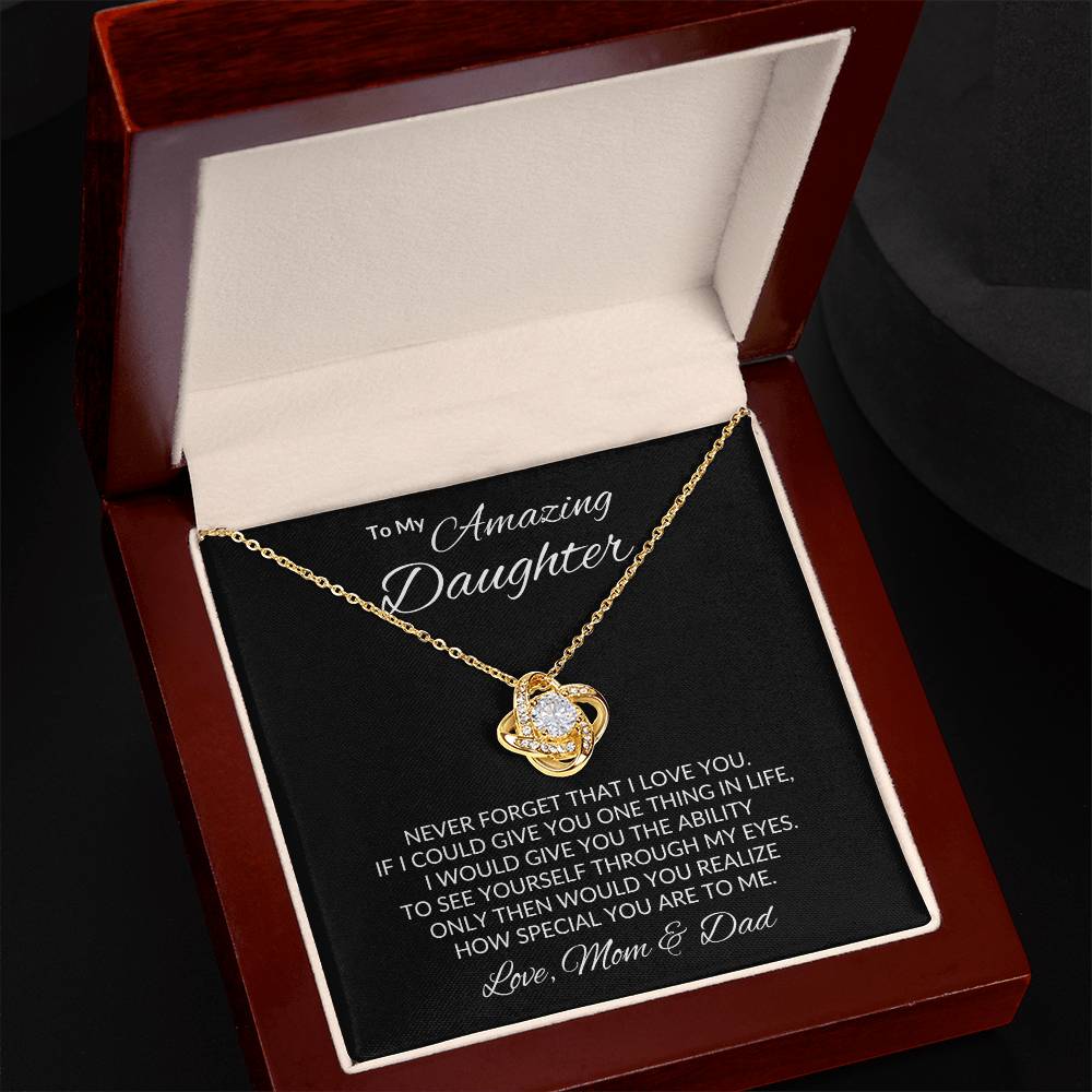 Amazing Daughter | Love Mom & Dad - Kim’s Signature Beauty & Accessories (Store description)
