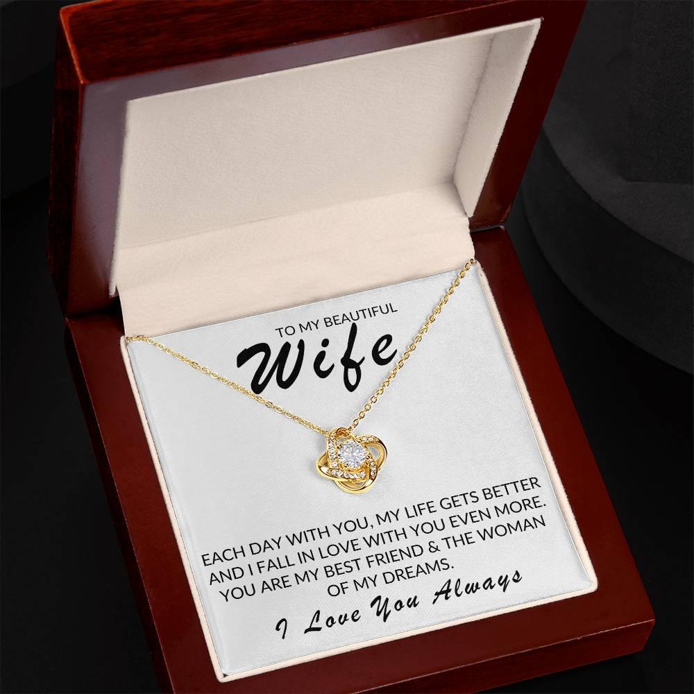 TO MY BEAUTIFUL WIFE LOVE KNOT - Kim’s Signature Beauty & Accessories (Store description)