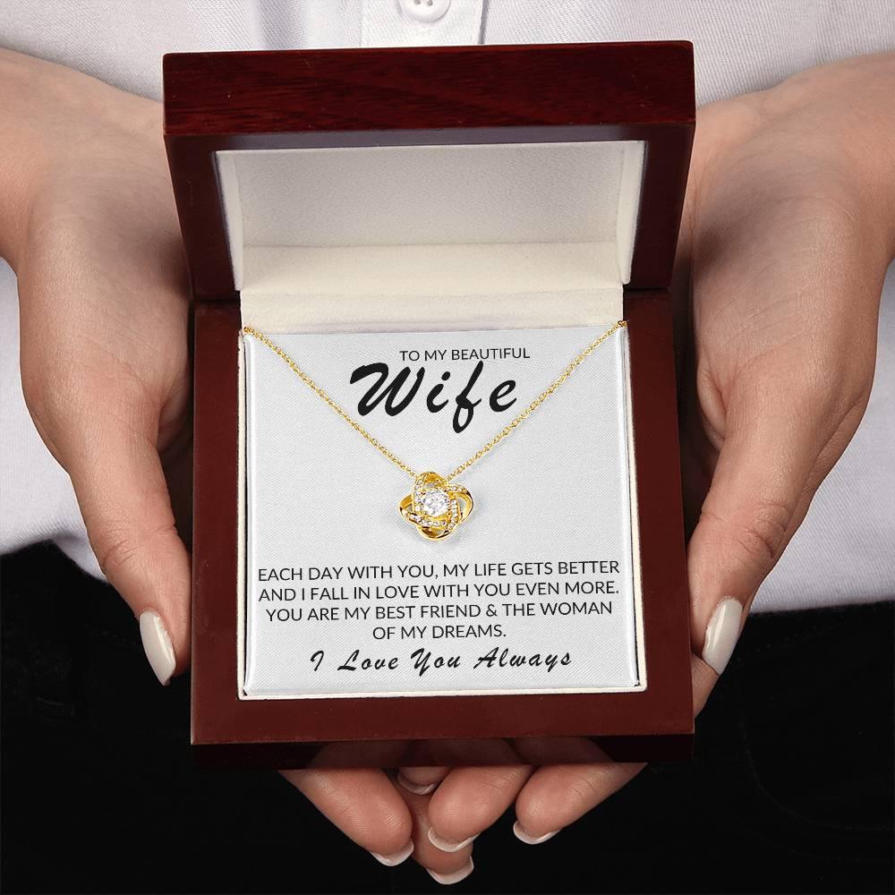TO MY BEAUTIFUL WIFE LOVE KNOT - Kim’s Signature Beauty & Accessories (Store description)