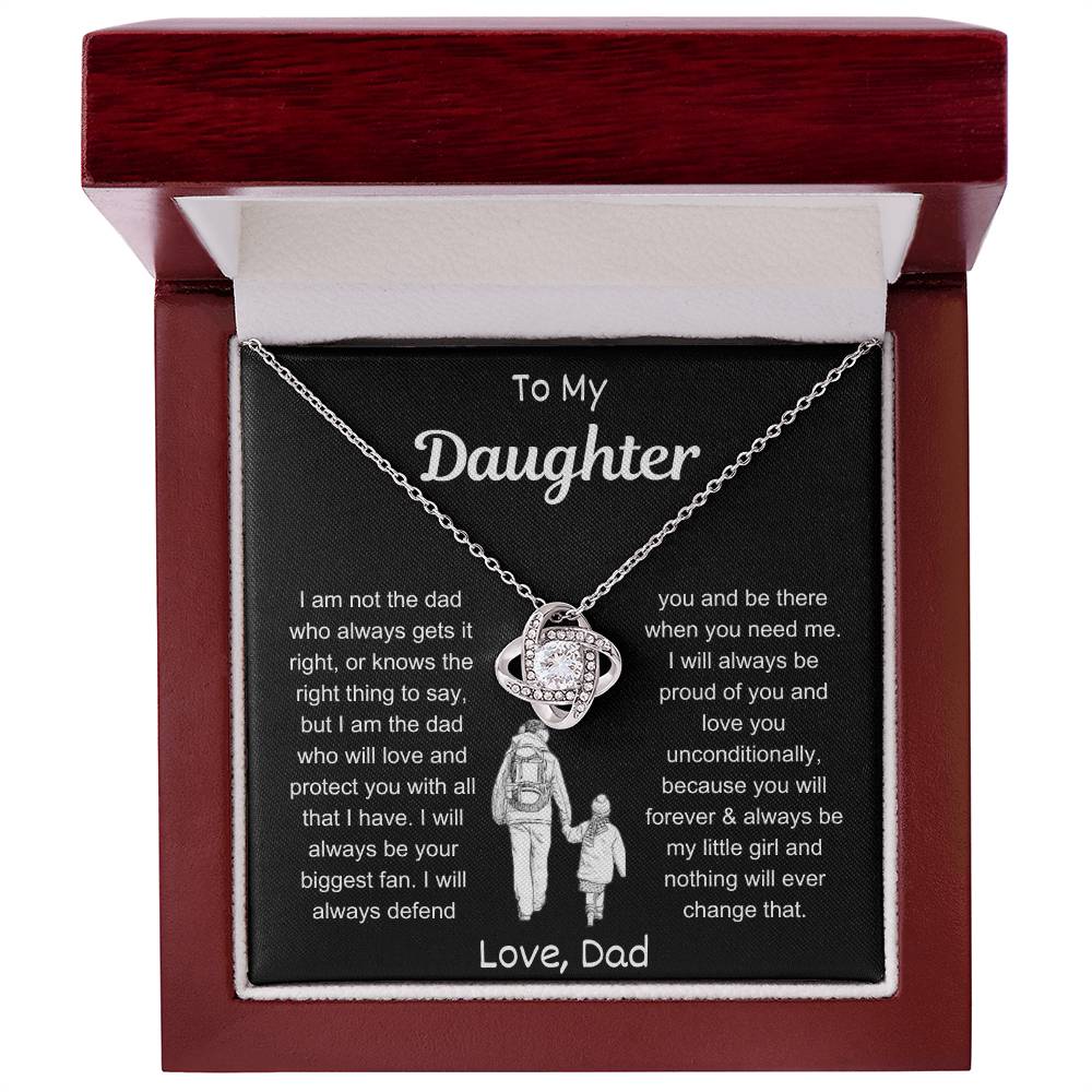 My Daughter | Love Knot Necklace - Kim’s Signature Beauty & Accessories (Store description)