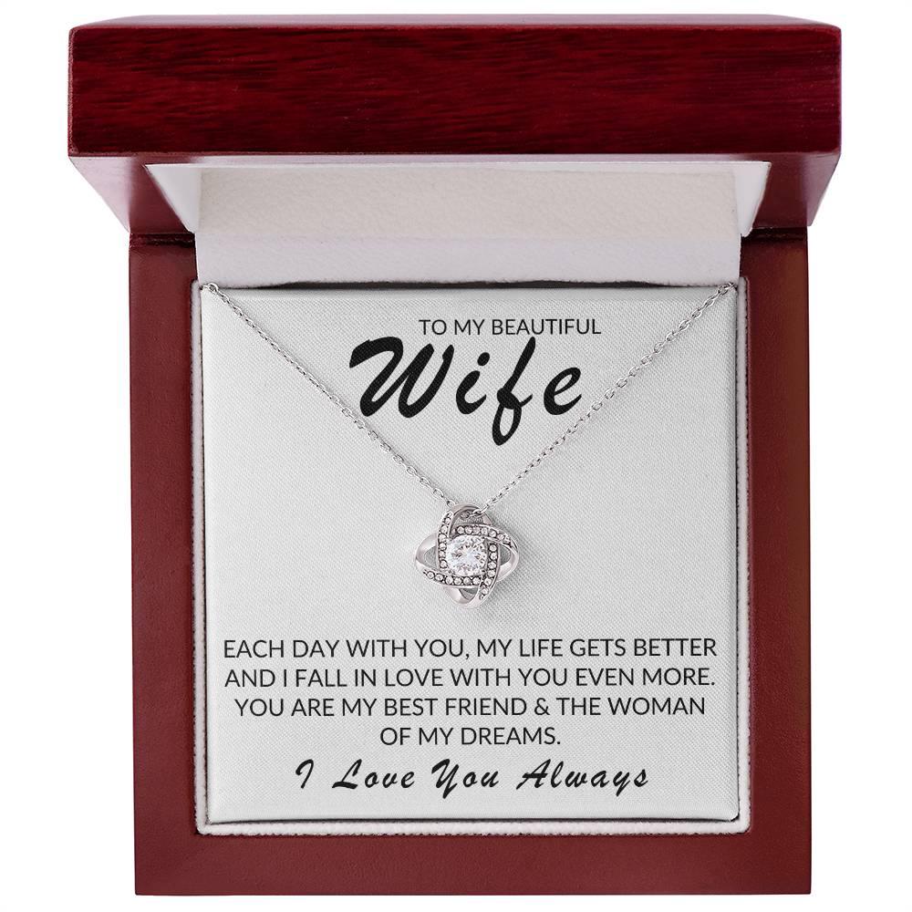 TO MY BEAUTIFUL WIFE LOVE KNOT - Kim’s Signature Beauty & Accessories (Store description)