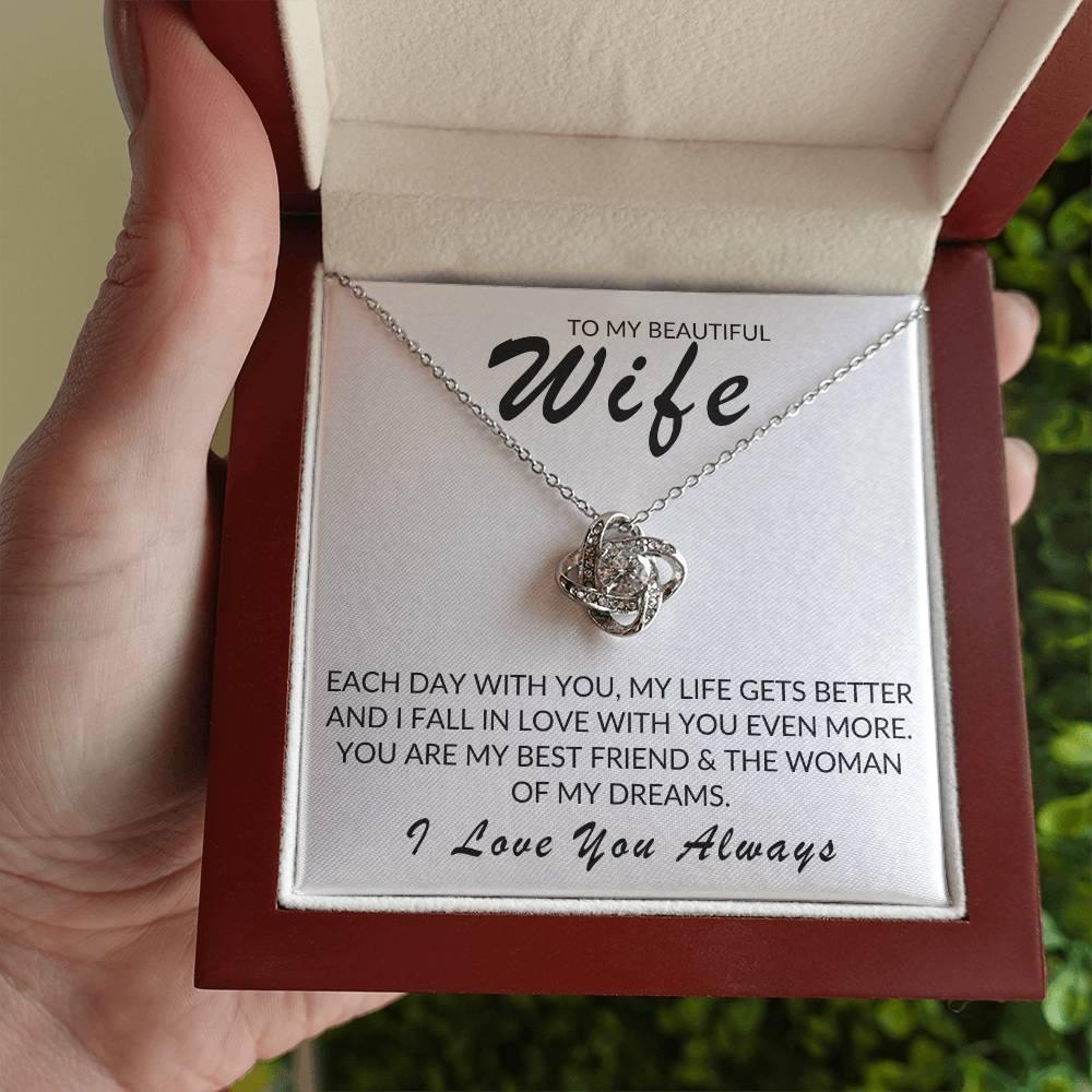 TO MY BEAUTIFUL WIFE LOVE KNOT - Kim’s Signature Beauty & Accessories (Store description)