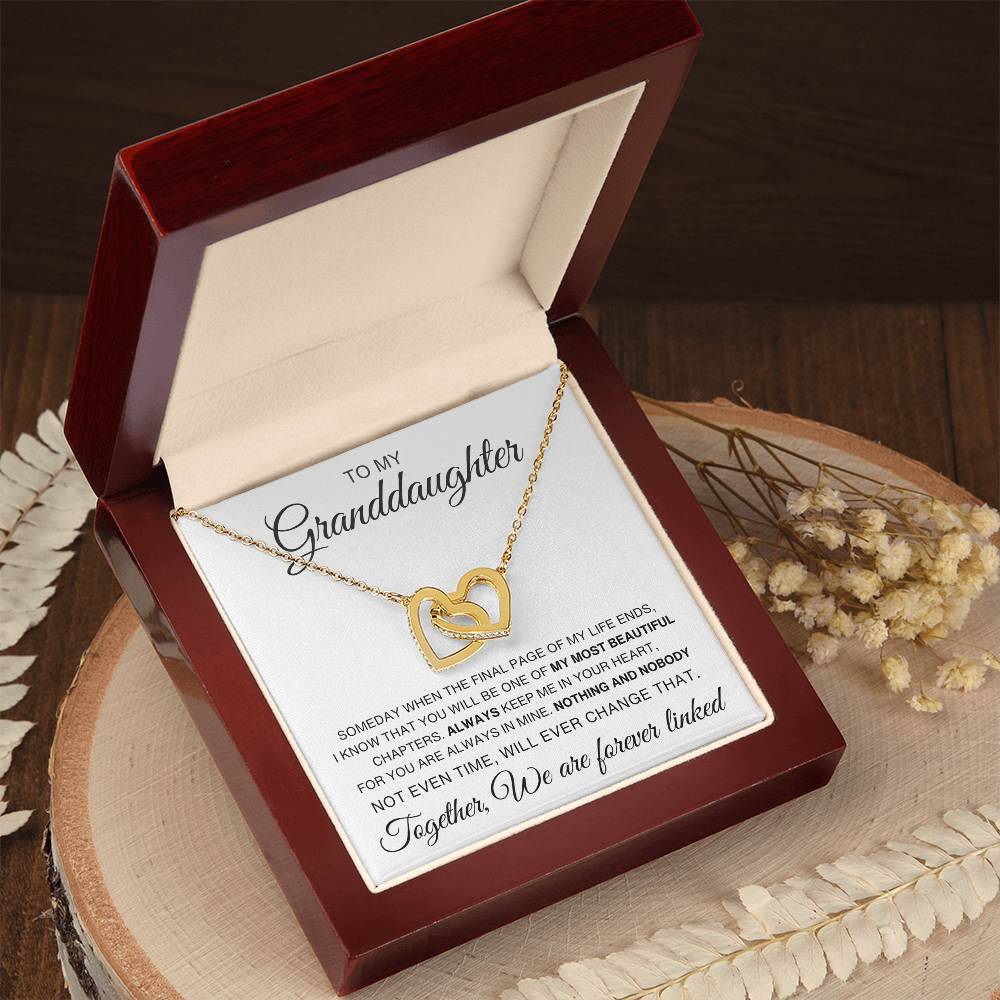 🎁To My Granddaughter, Linked Together | Interlocking Hearts Necklace💓 - Kim’s Signature Beauty & Accessories (Store description)