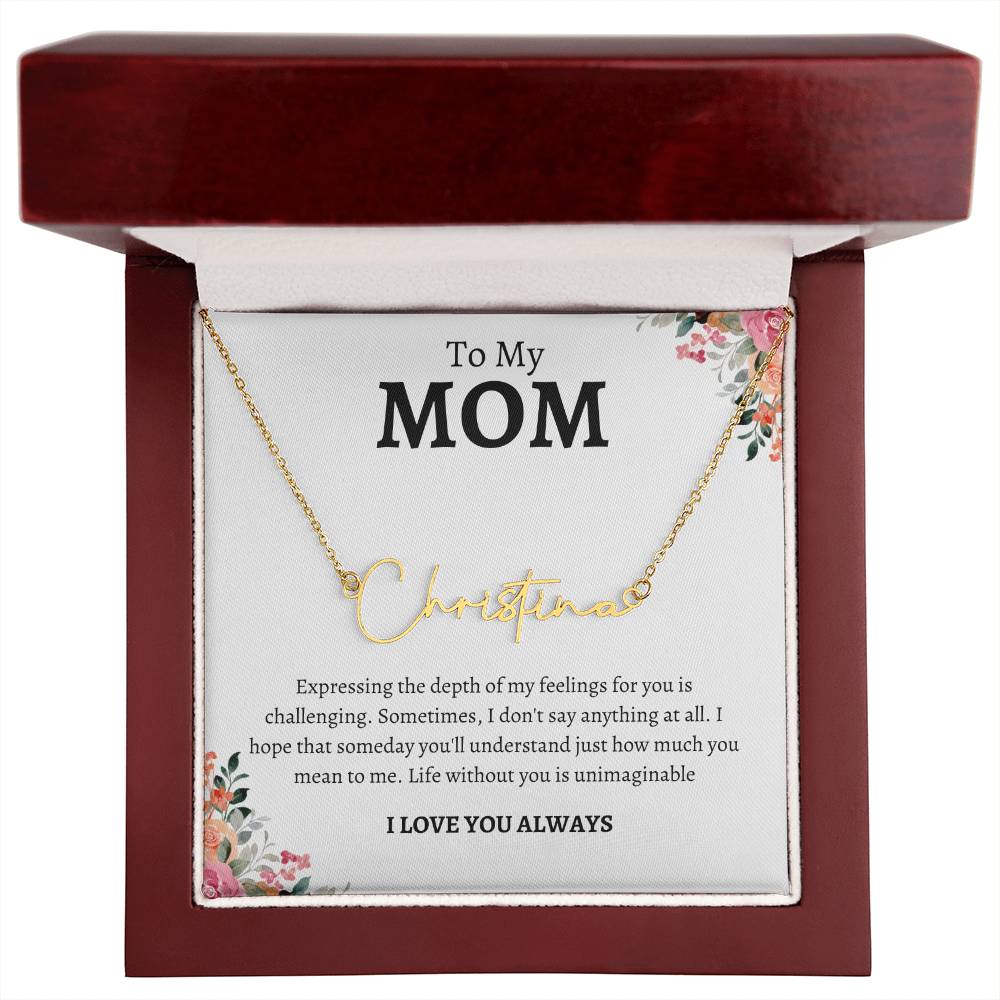 Mom, Mean so much to me - Kim’s Signature Beauty & Accessories (Store description)