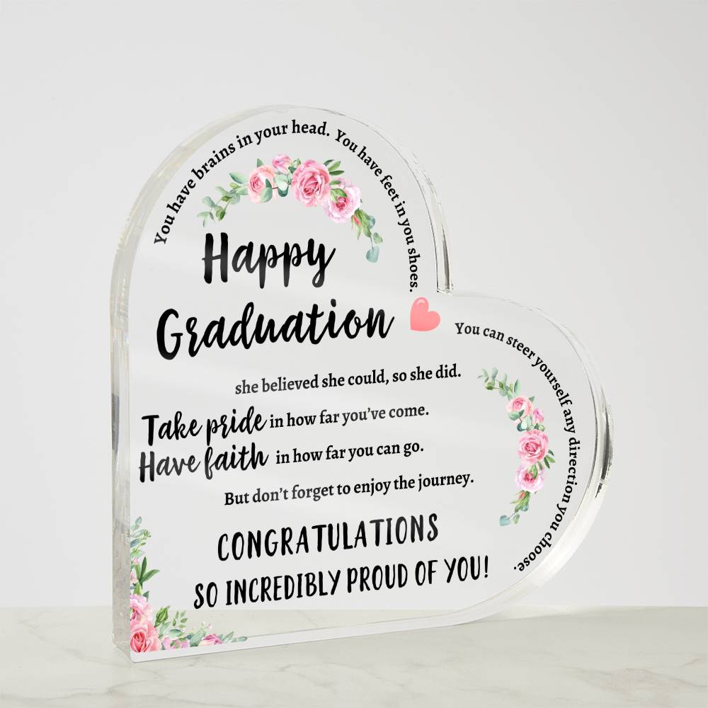 Heartfelt Graduation Inspiration: Acrylic Plaque - Kim’s Signature Beauty & Accessories