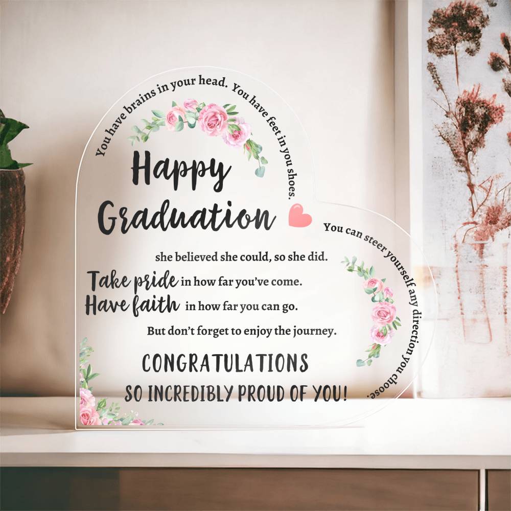 Heartfelt Graduation Inspiration: Acrylic Plaque - Kim’s Signature Beauty & Accessories