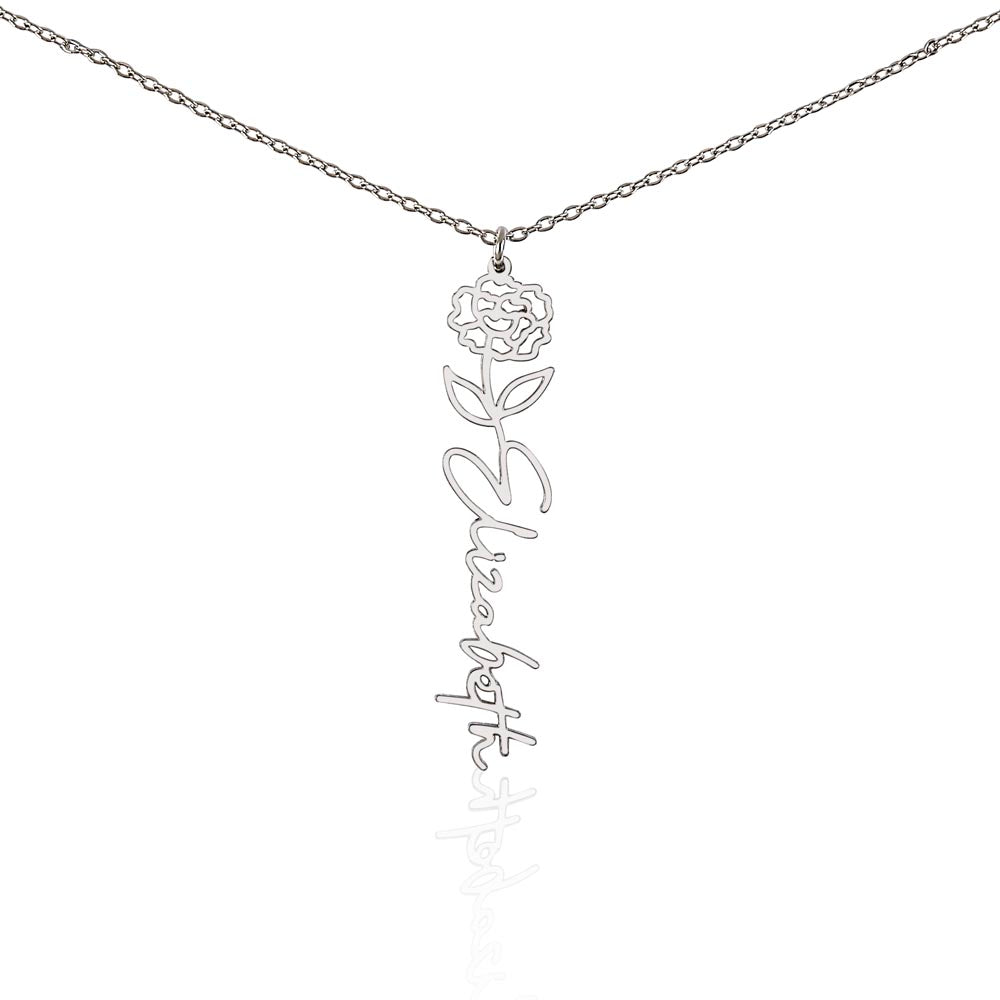Personalized Daughter- Birth Flower Necklace - Kim’s Signature Beauty & Accessories
