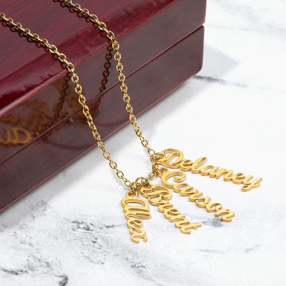 Happy Birthday Mom (Personalized Name Necklace)