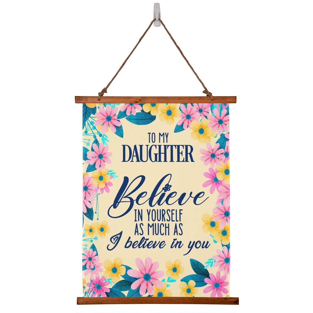 My Daughter, Believe Wall Tapestry - Kim’s Signature Beauty & Accessories (Store description)