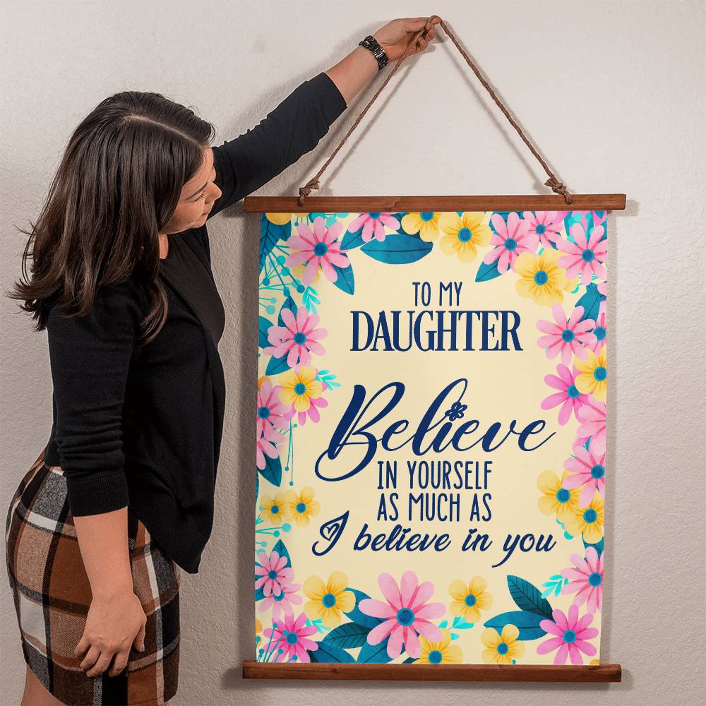 My Daughter, Believe Wall Tapestry - Kim’s Signature Beauty & Accessories (Store description)