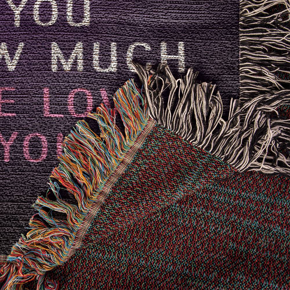 Mom, We Love you Heirloom Woven Blanket - Kim’s Signature Beauty & Accessories (Store description)