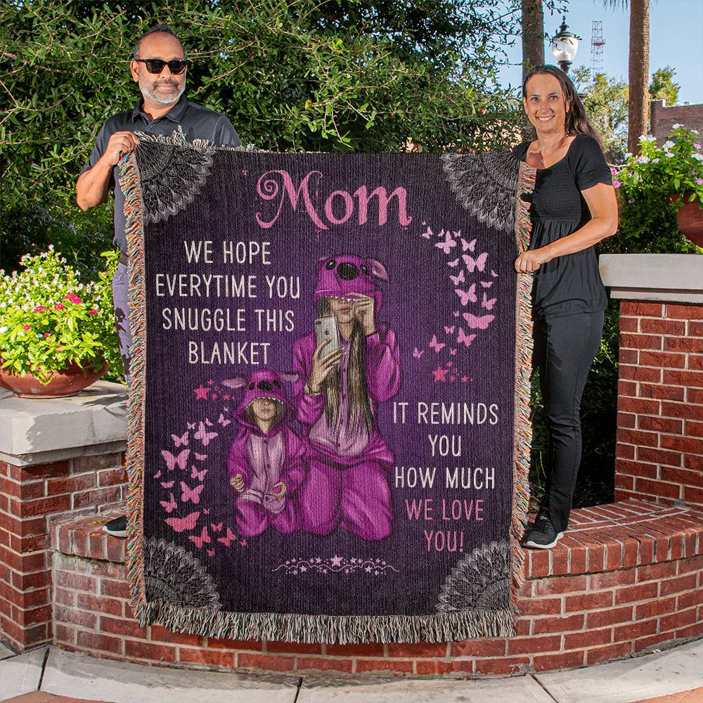 Mom, We Love you Heirloom Woven Blanket - Kim’s Signature Beauty & Accessories (Store description)