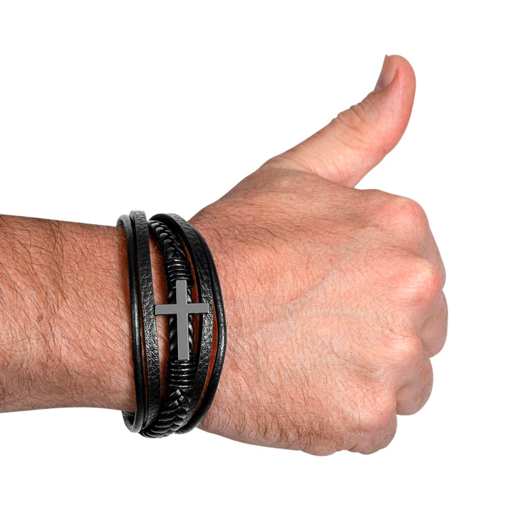 To My Husband | Man of Integrity Cross Bracelet - Kim’s Signature Beauty & Accessories (Store description)