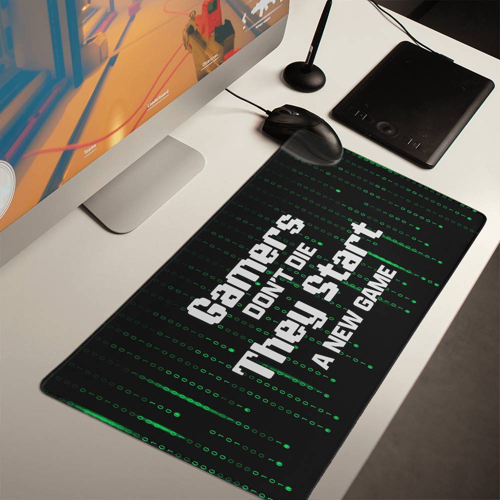 Gamers Don't Die | New Game Gaming mat - Kim’s Signature Beauty & Accessories (Store description)