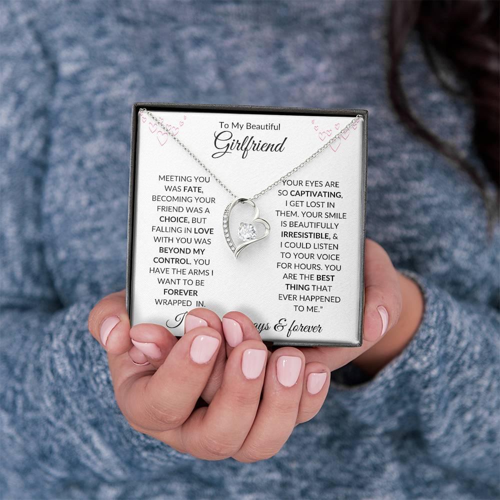 To My Beautiful Girlfriend Forever Heart Necklace - Kim’s Signature Beauty & Accessories (Store description)