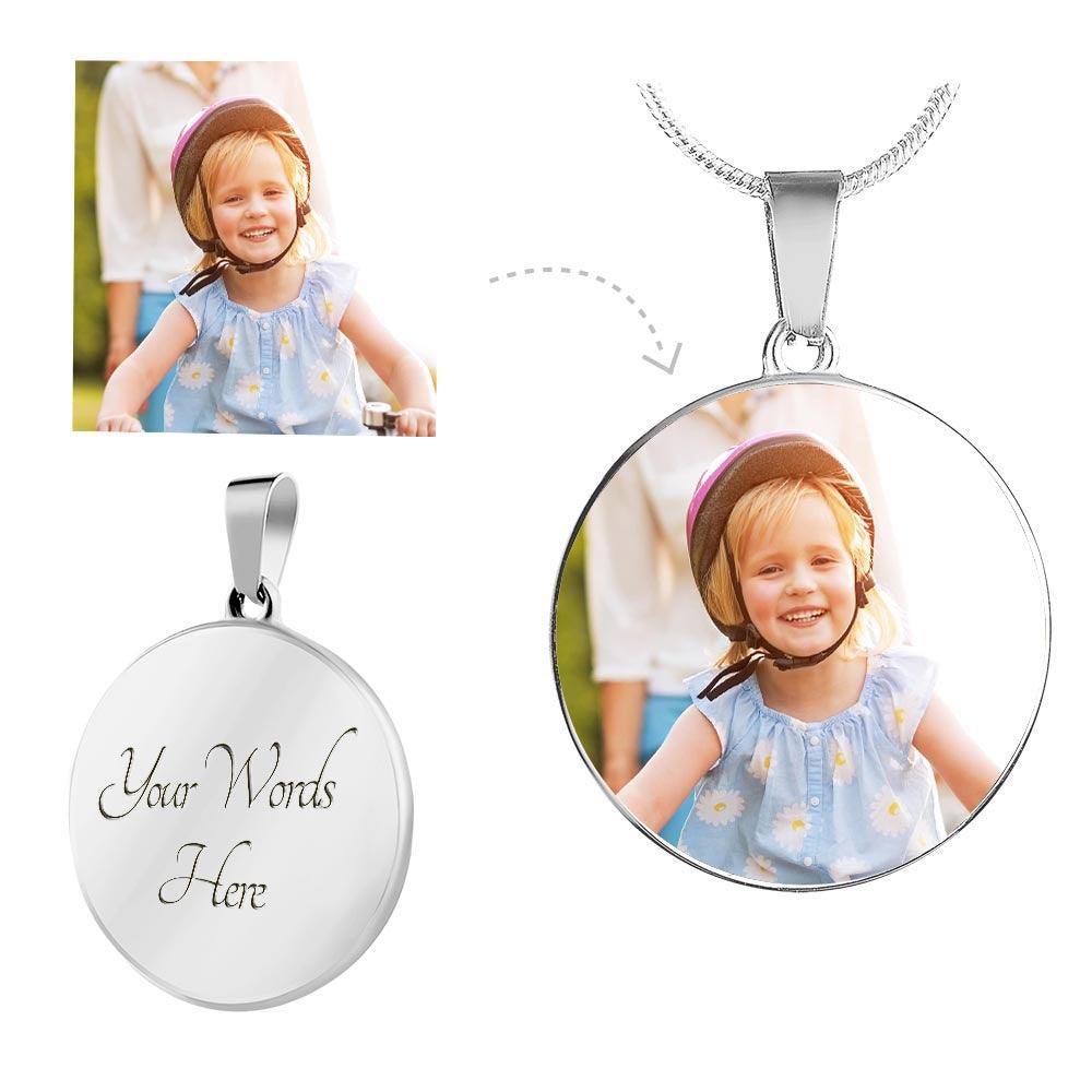 Round Pendant Photo upload Necklace - Kim’s Signature Beauty & Accessories