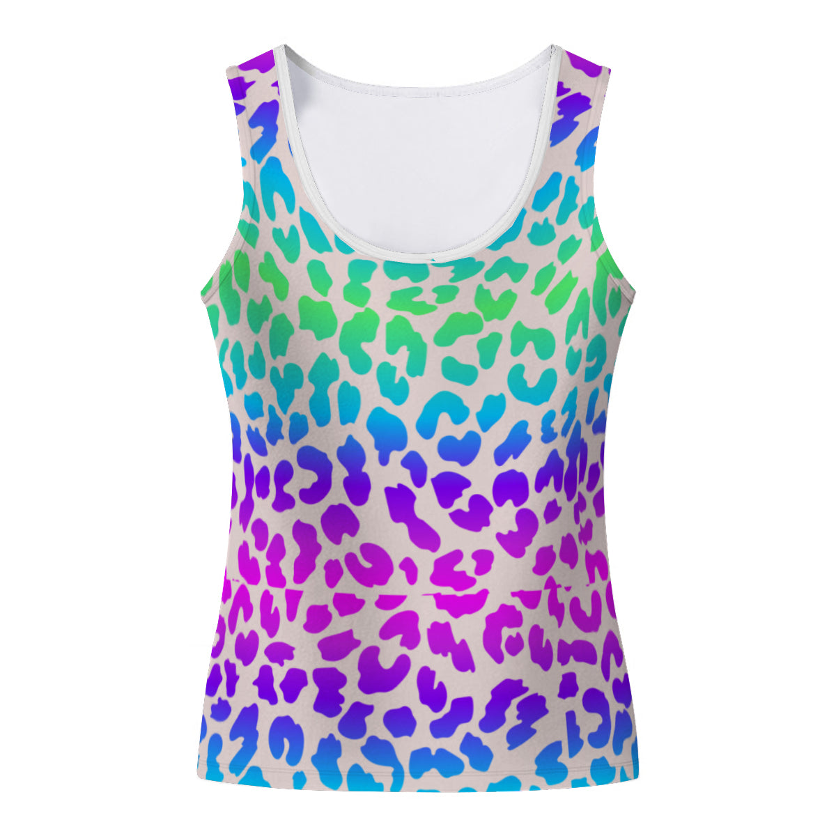 Purple & Blue Leopard Print Tank Top - Kim’s Signature Beauty & Accessories