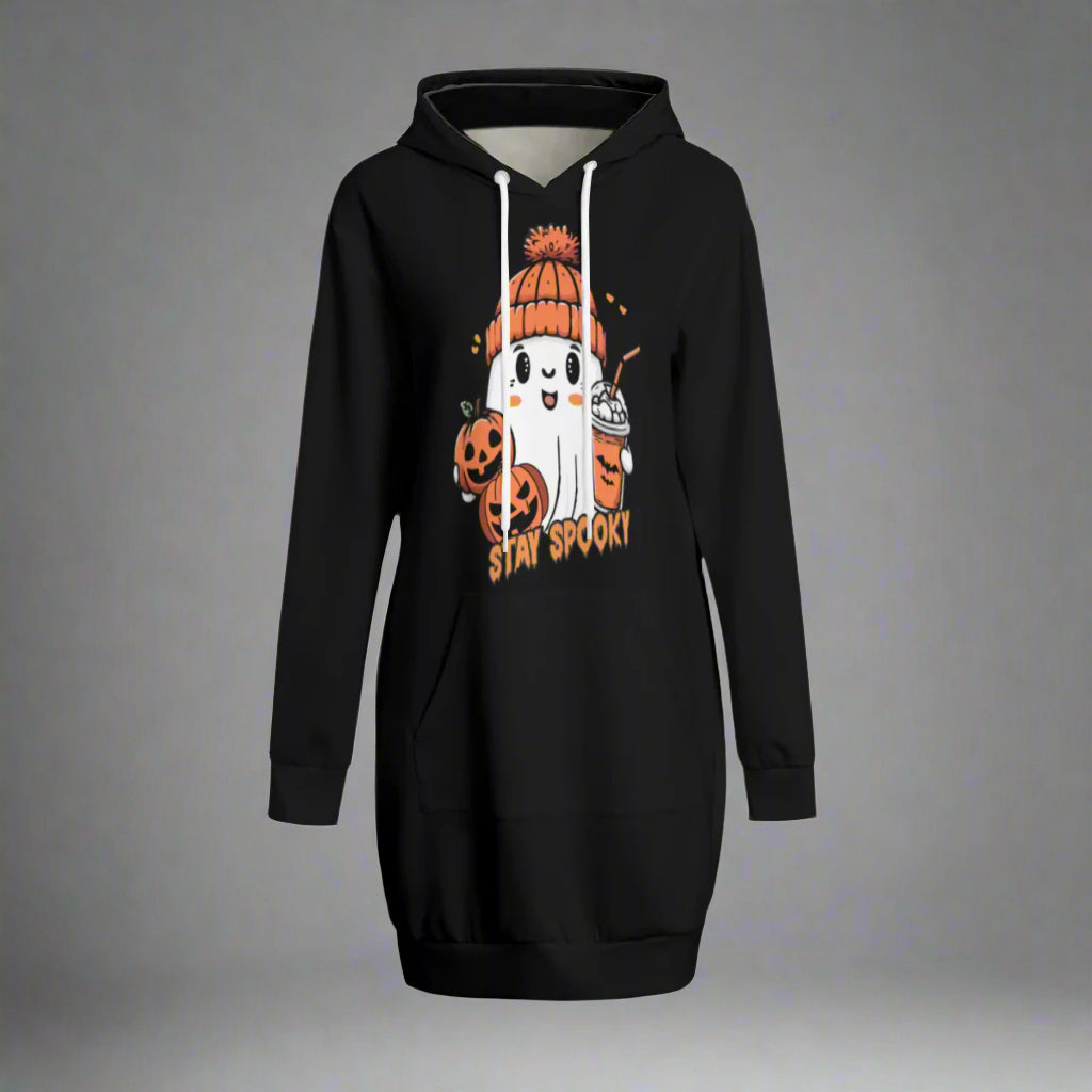 Stay Spooky Ghost Hoodie Dress - Kim’s Signature Beauty & Accessories