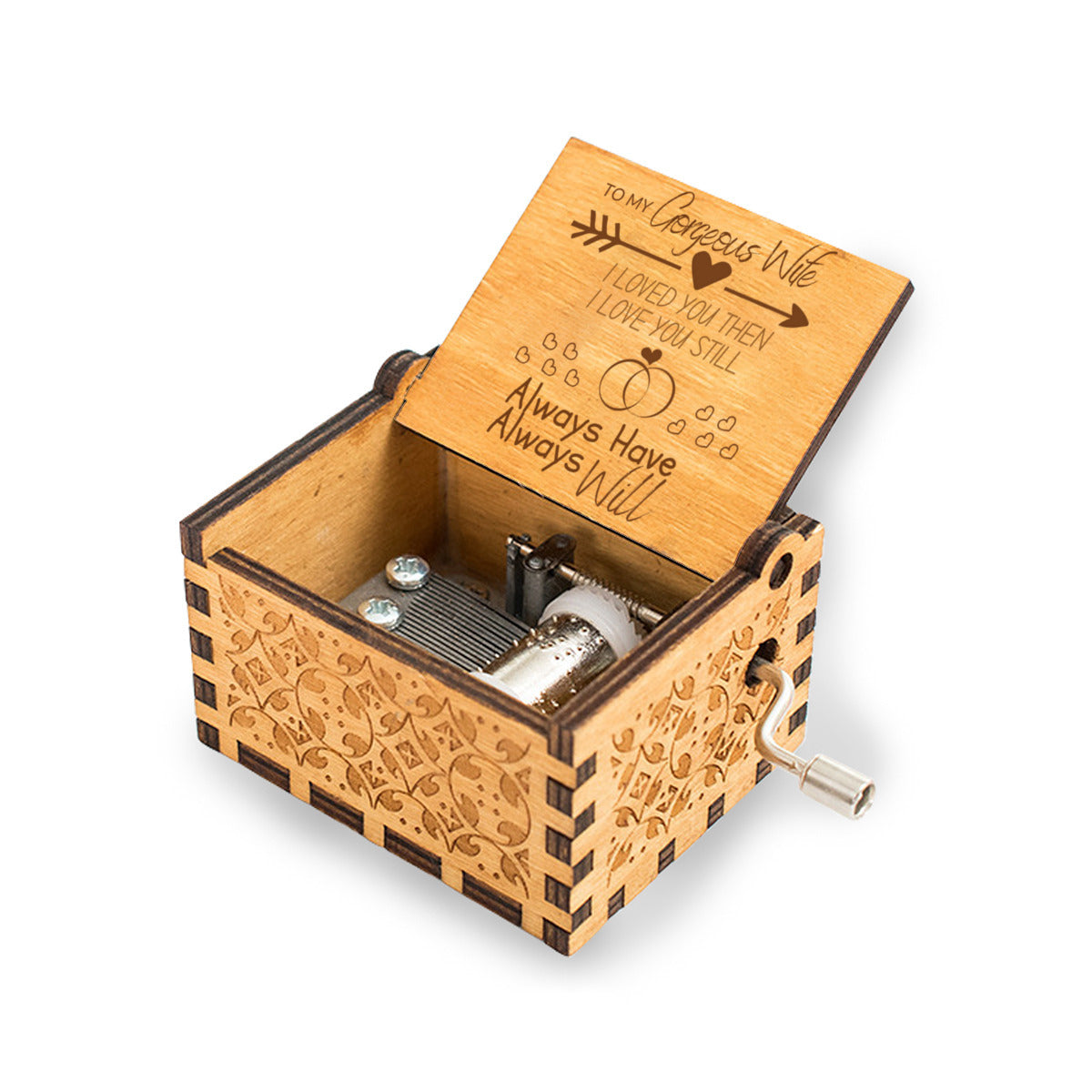 To My Georgous Wife Message Music Box - Kim’s Signature Beauty & Accessories (Store description)