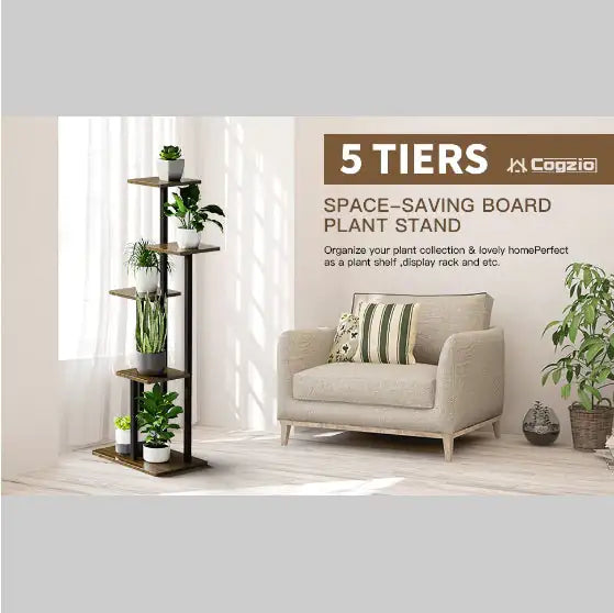 5-layer Indoor Plant Stands, Multi-level Plant Shelves - Kim’s Signature Beauty & Accessories (Store description)