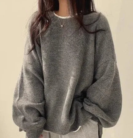 Crew Neck Pullover Sweater For Women - Kim’s Signature Beauty & Accessories (Store description)