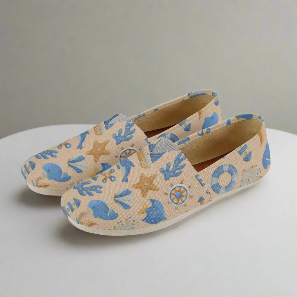 Beach Fun Canvas Toms Shoes - Kimโs Signature Beauty & Accessories