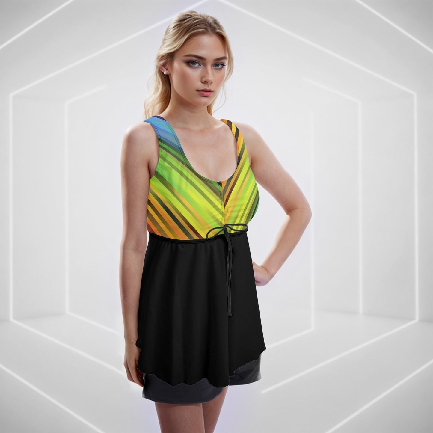 Rainbow Fusion | Women's Two-Piece Swimsuit - Kim’s Signature Beauty & Accessories (Store description)