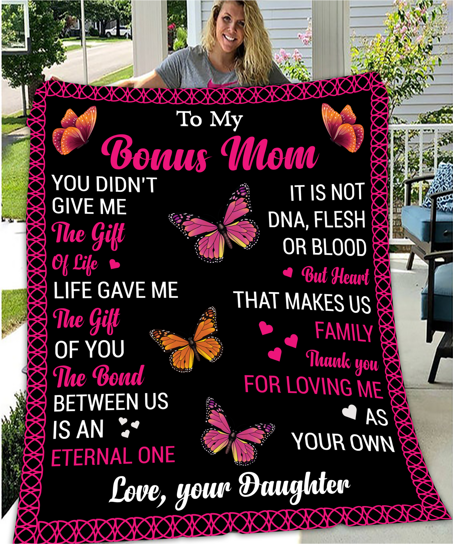 Bonus Mom Blanket from Daughter - Kim’s Signature Beauty & Accessories (Store description)