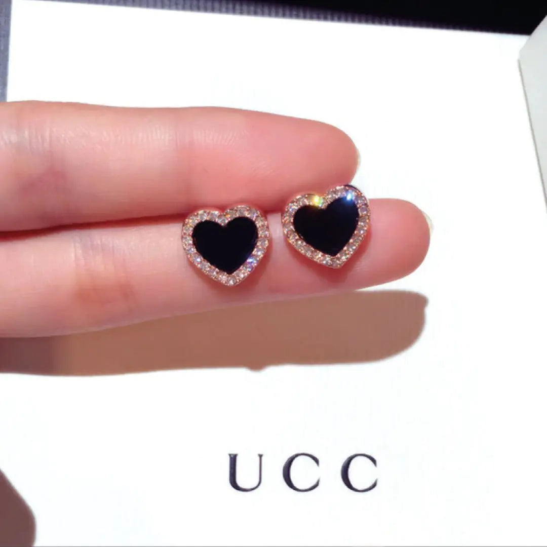 Black Onyx Heart Earrings - Kim’s Signature Beauty & Accessories