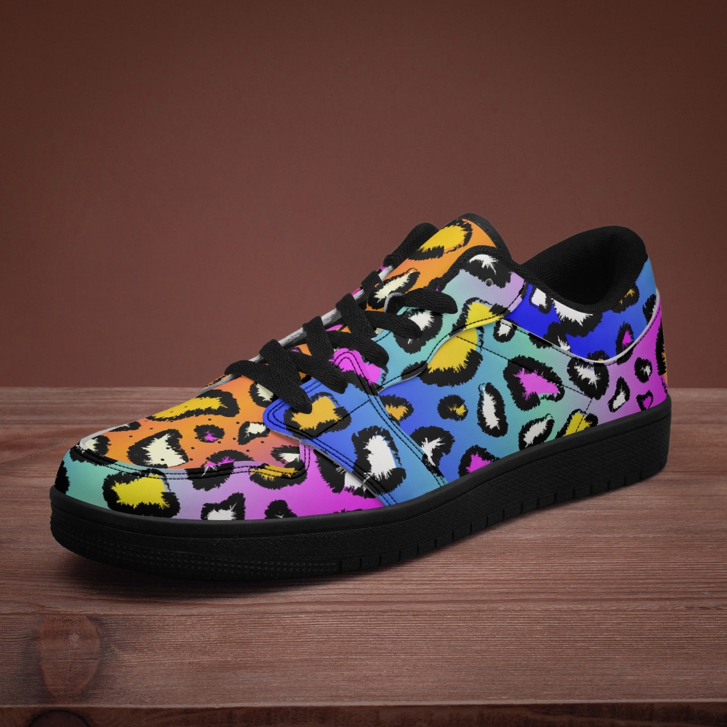 Color Pop Leopard Print Sneakers – Bold Street Style Shoes - Kim’s Signature Beauty & Accessories