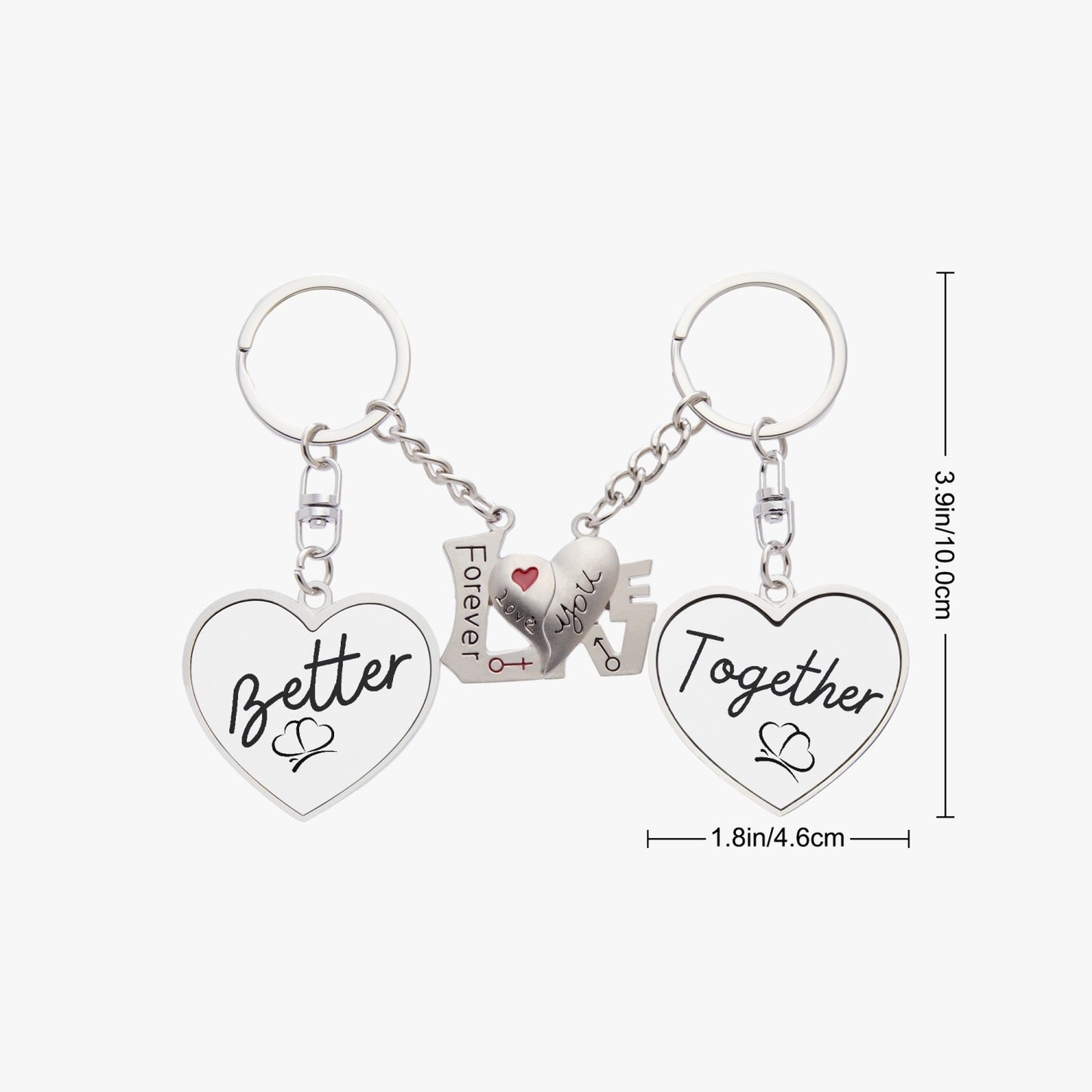Better Together Couple Magnetic Keychain - Kim’s Signature Beauty & Accessories (Store description)