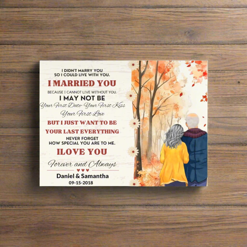 "I Married You" Personalized Photo Tile - Kim’s Signature Beauty & Accessories (Store description)