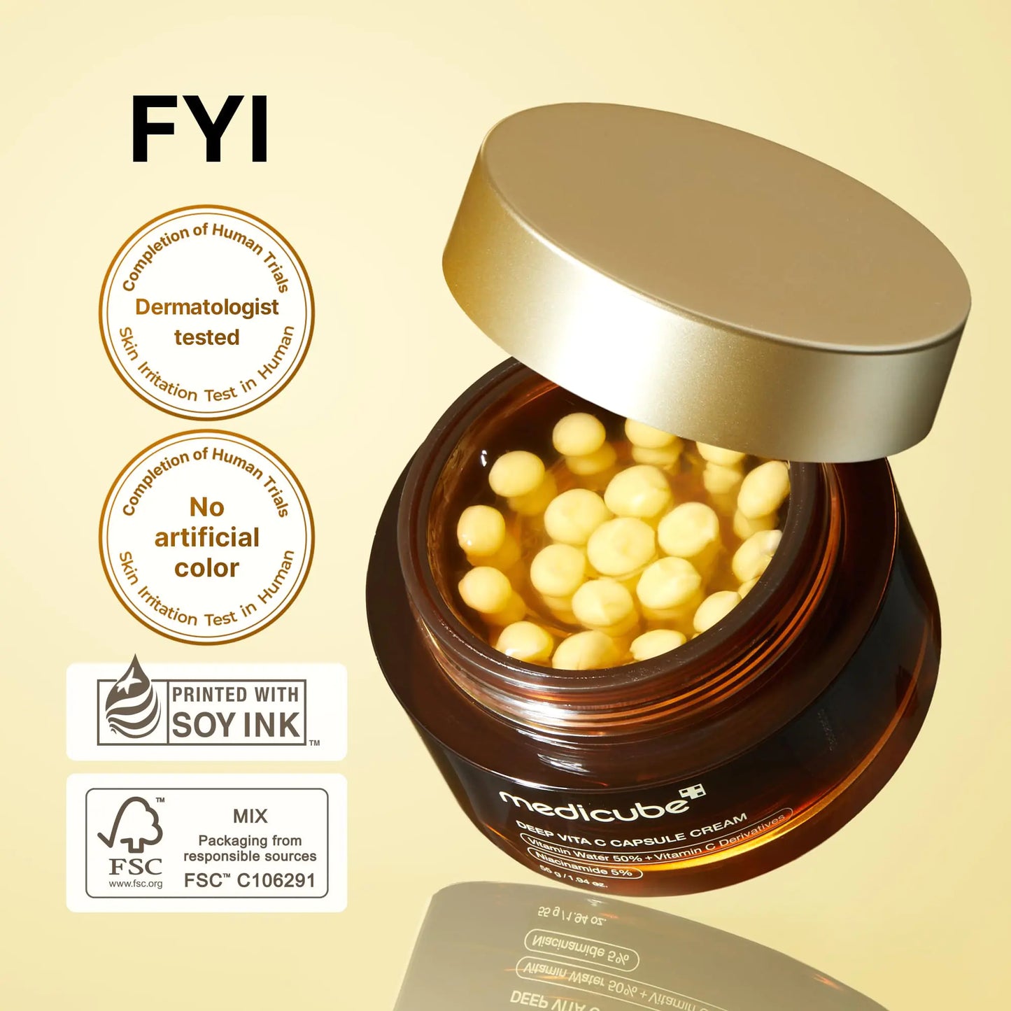 Medicube Deep Vitamin C Golden Capsule Moisturizer - Kim’s Signature Beauty & Accessories (Store description)