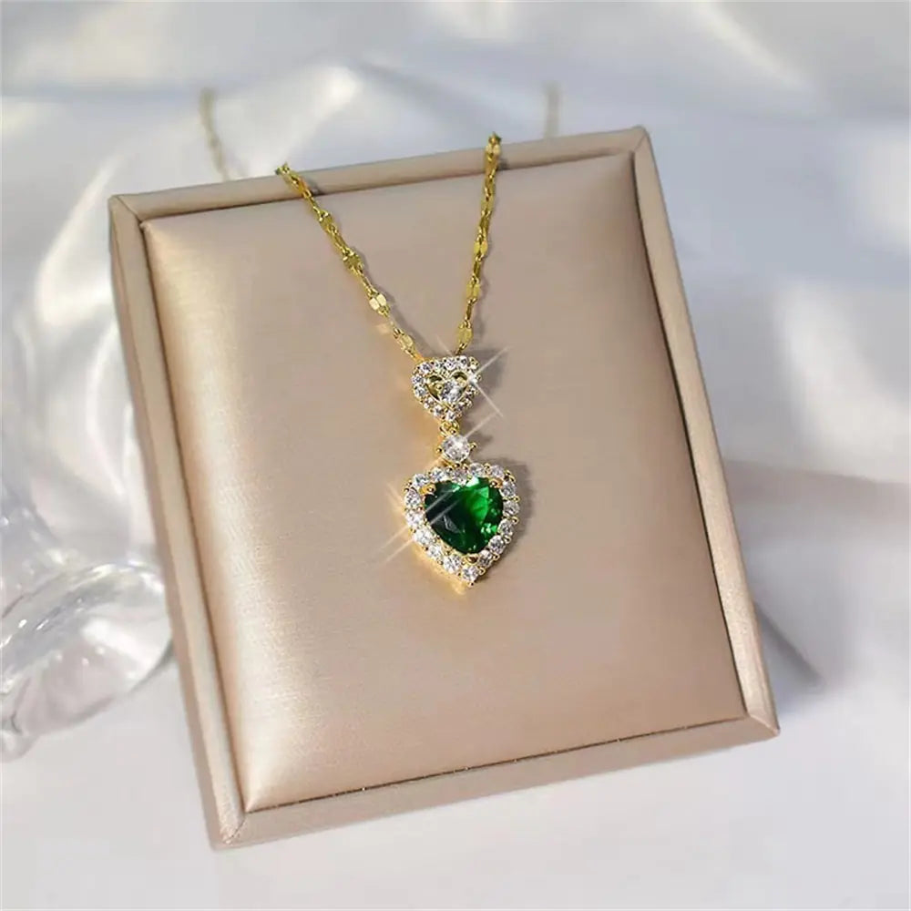 Heart Crystal Jewelry Set - Kim’s Signature Beauty & Accessories