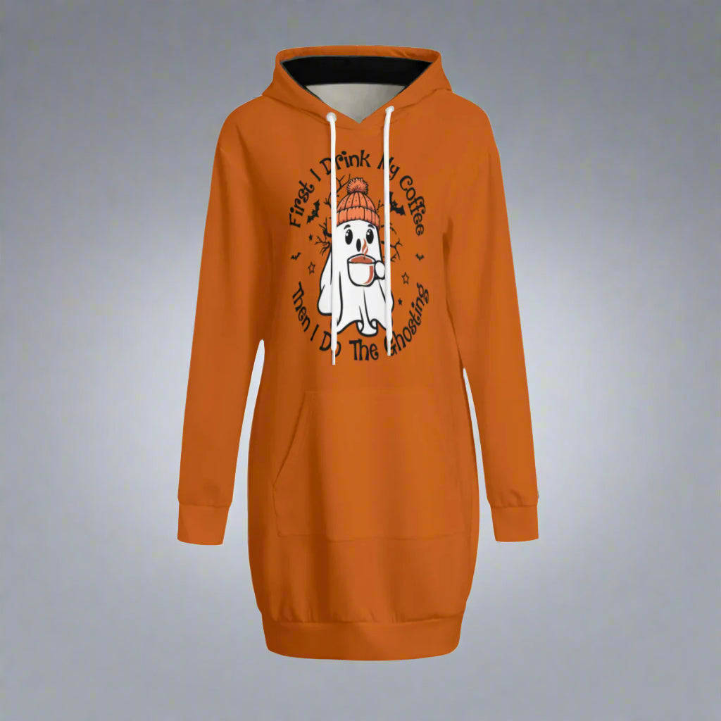 Coffee Then Ghosting Hoodie Sweat Dress - Kim’s Signature Beauty & Accessories