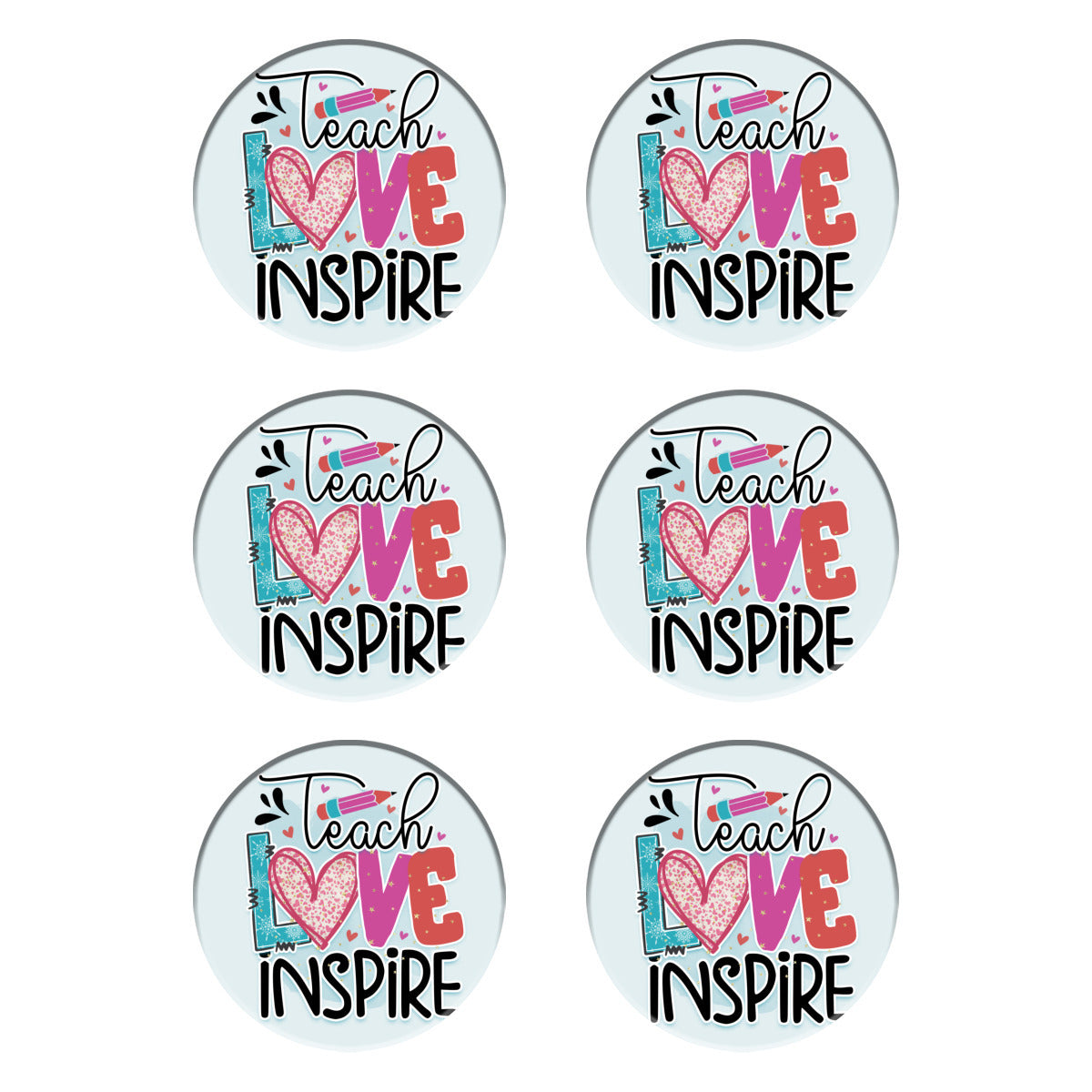 Teach, Love, Inspire Coasters - Kim’s Signature Beauty & Accessories
