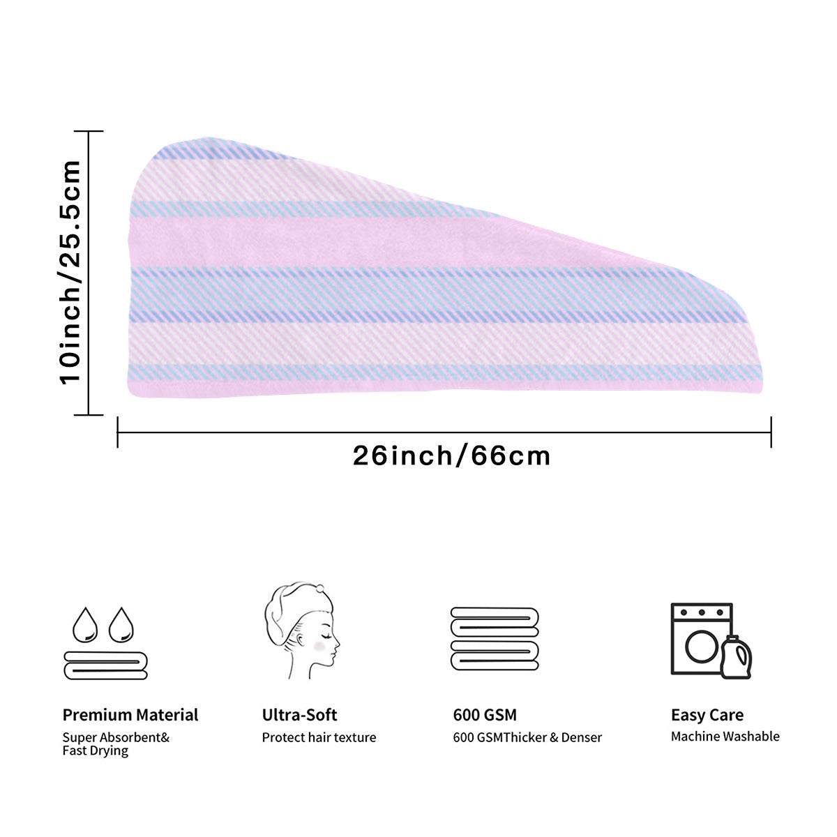 Pink & Blue Custom Hair Wrap - Kim’s Signature Beauty & Accessories