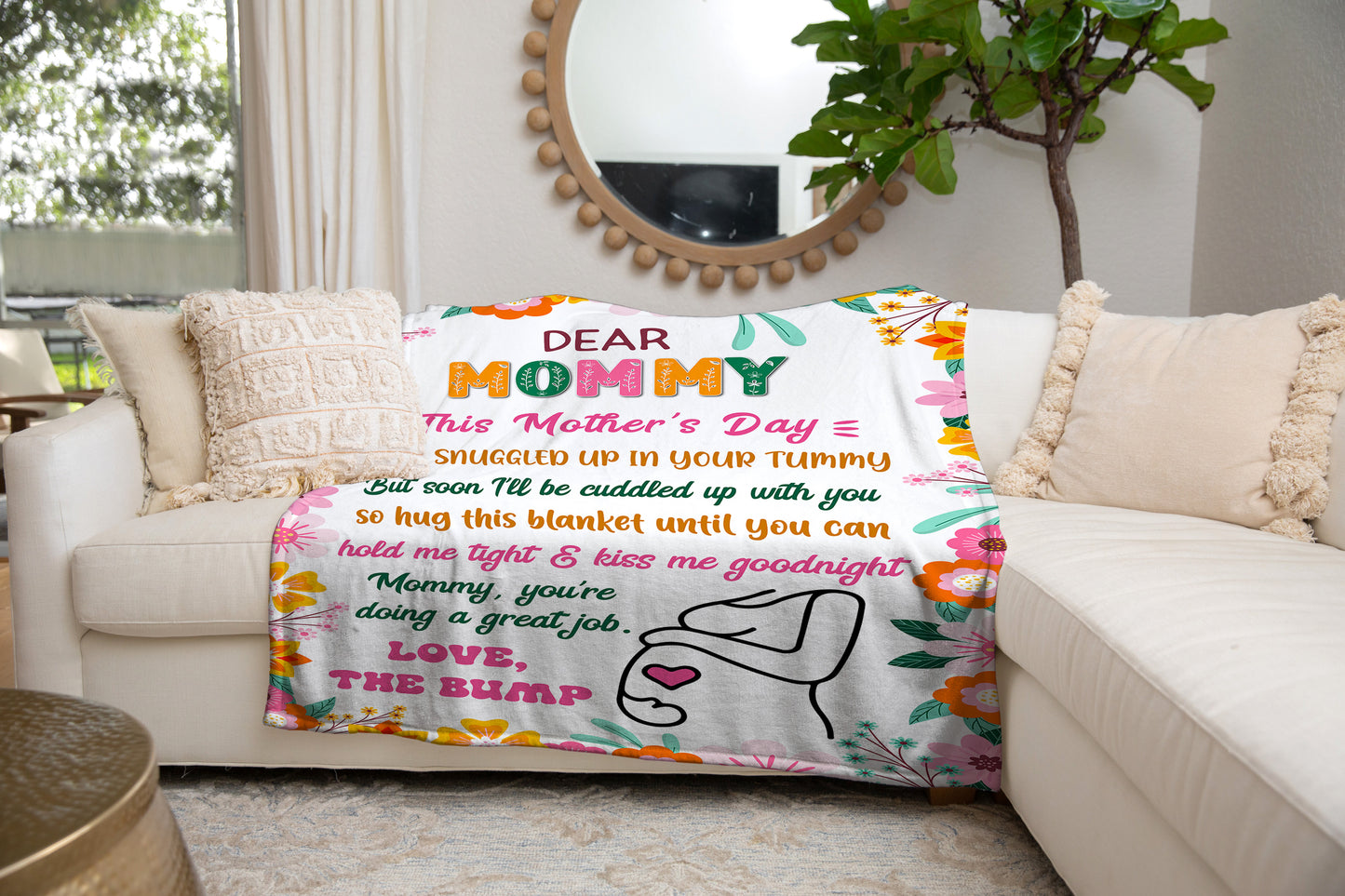 Dear Mommy, Love the Bump Blanket - Kim’s Signature Beauty & Accessories