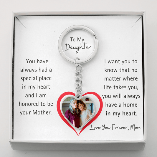 Daughter, You hold a special place| Photo Keychain - Kim’s Signature Beauty & Accessories