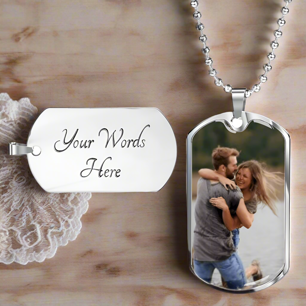 Those We Love, Are Always Near Dog Tag Necklace - Kim’s Signature Beauty & Accessories