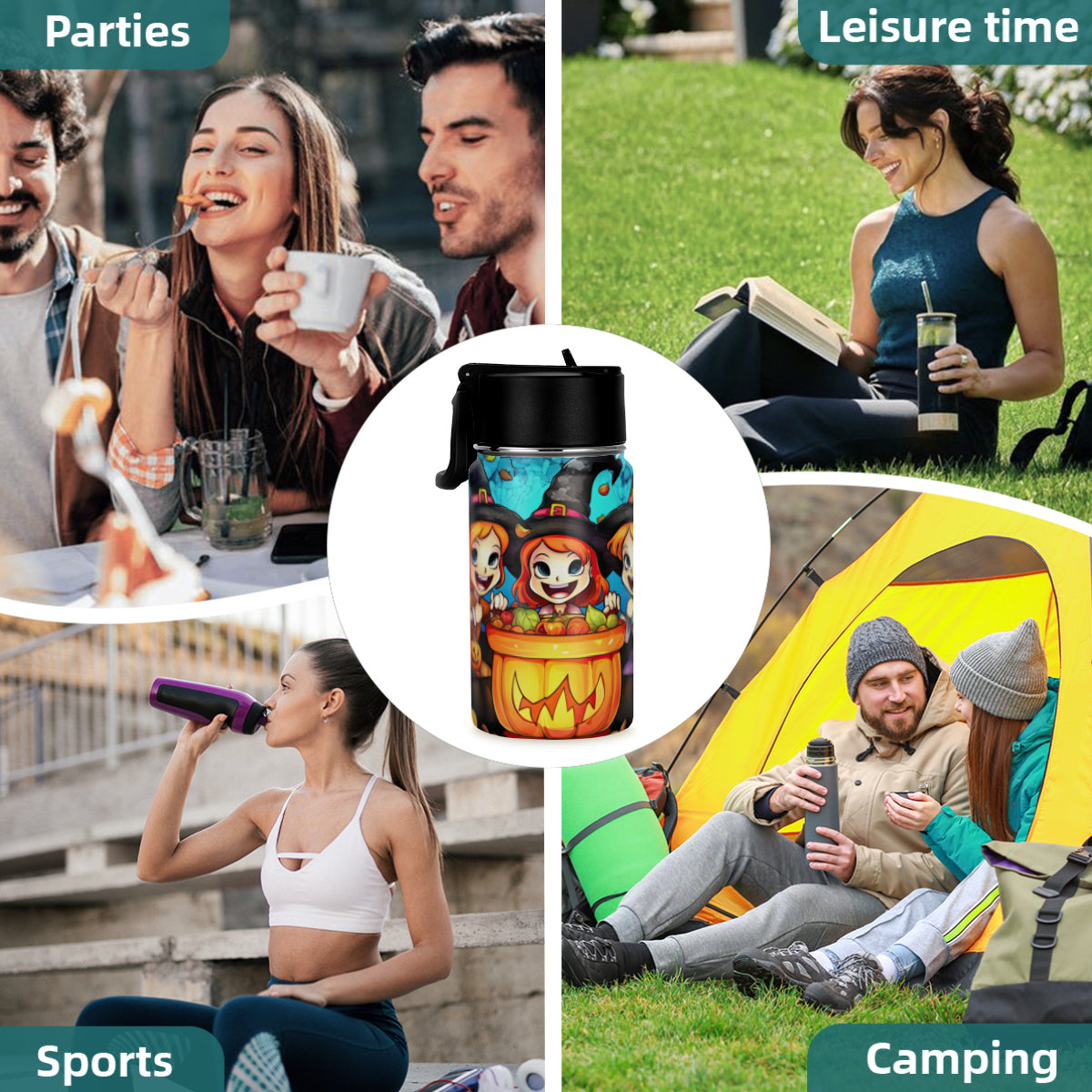 Kids Halloween Themed 12oz Tumbler - Kim’s Signature Beauty & Accessories