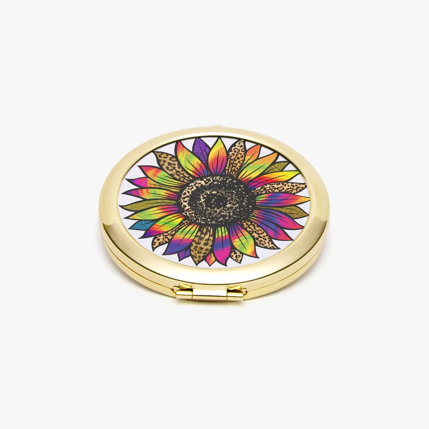 Retro Floral Compact Mirror – Travel-Friendly Makeup Accessory - Kim’s Signature Beauty & Accessories